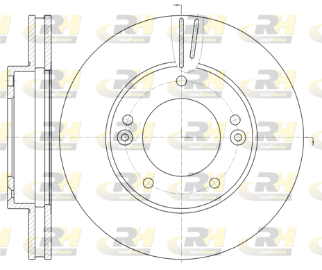 Тормозной диск   6992.10   ROADHOUSE