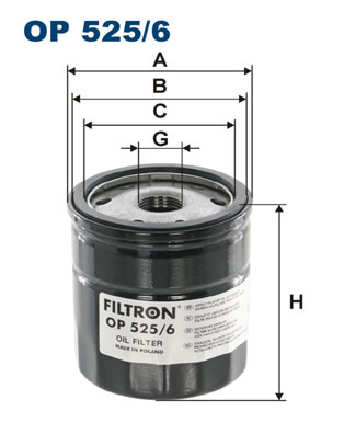 Масляный фильтр   OP 525/6   FILTRON