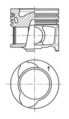 Поршень   41812620   KOLBENSCHMIDT