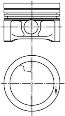 Поршень   99927630   KOLBENSCHMIDT