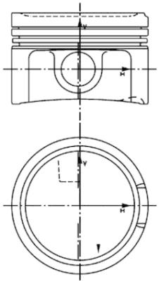 Поршень   99933620   KOLBENSCHMIDT