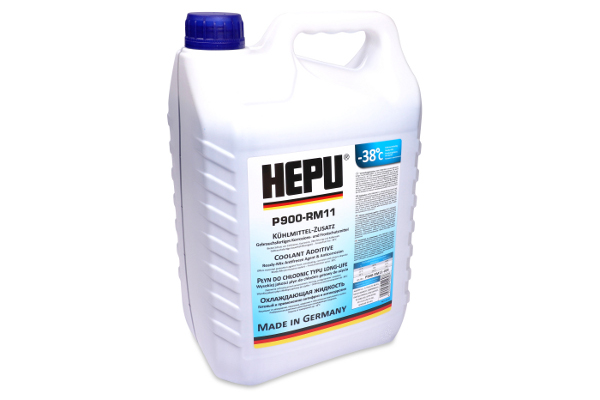 Антифриз HEPU G11 синій, готовий до застосування, 5 л, P900-RM11-005