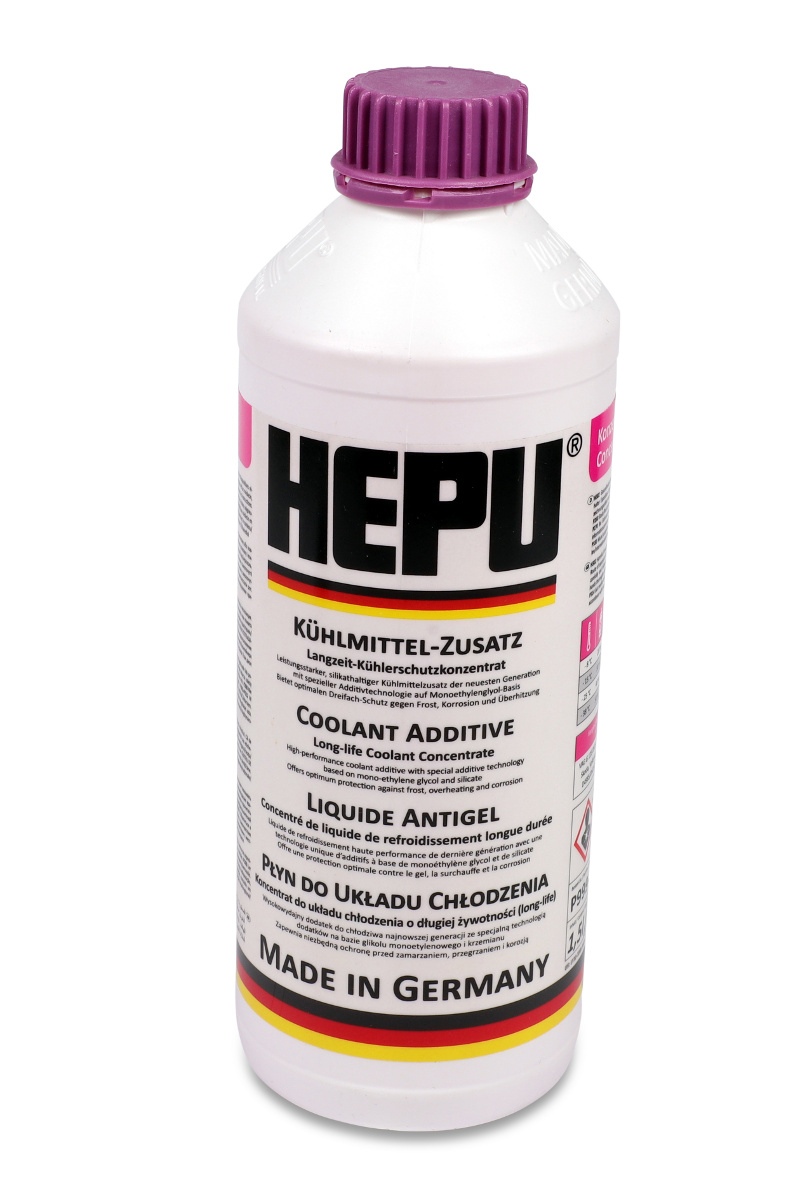 Антифриз HEPU G12 evo фіолетовий, концентрат, 1.5 л, P999-EVO12