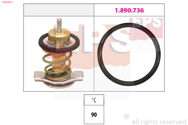 Термостат, охолоджувальна рідина   1.879.973   EPS