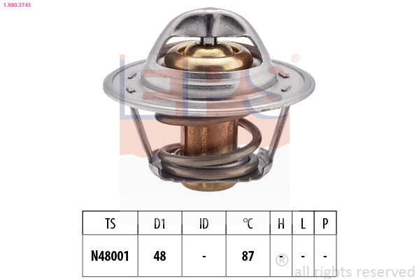 Термостат, охлаждающая жидкость   1.880.374S   EPS