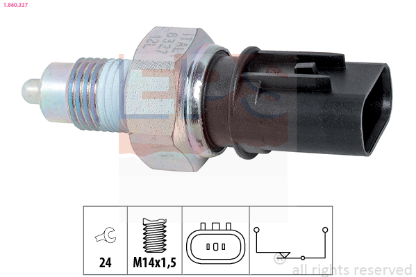 Выключатель, фара заднего хода   1.860.327   EPS