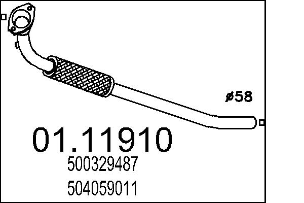 Вихлопна труба   01.11910   MTS