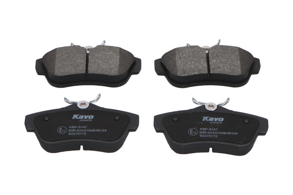 Комплект гальмівних накладок, дискове гальмо   KBP-9147   KAVO PARTS