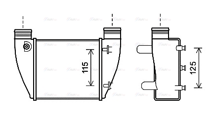 Интеркулер   AI4364   AVA QUALITY COOLING