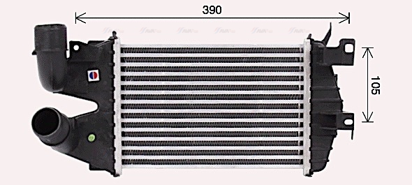 Охолоджувач наддувального повітря   OL4691   AVA QUALITY COOLING