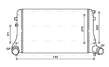 Охолоджувач наддувального повітря   VN4377   AVA QUALITY COOLING