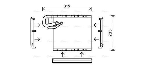 Випарник, система кондиціонування повітря   MSV550   AVA QUALITY COOLING