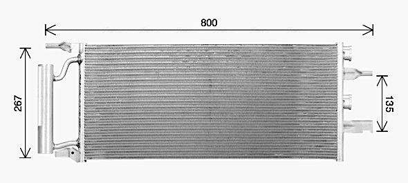 Конденсатор, кондиционер   BW5607D   AVA QUALITY COOLING