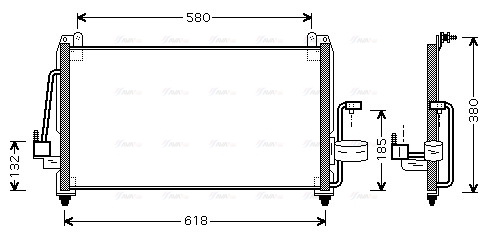 Конденсатор, система кондиціонування повітря   DW5040   AVA QUALITY COOLING