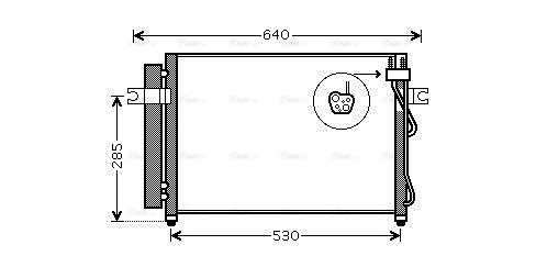 Конденсатор, кондиционер   HY5195D   AVA QUALITY COOLING