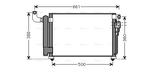 Конденсатор, система кондиціонування повітря   KA5082D   AVA QUALITY COOLING