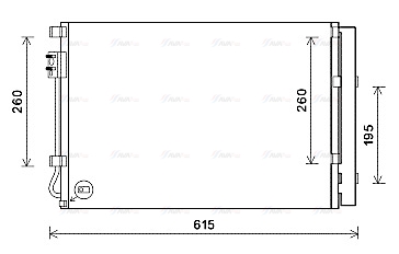 Конденсатор, система кондиціонування повітря   KAA5280D   AVA QUALITY COOLING