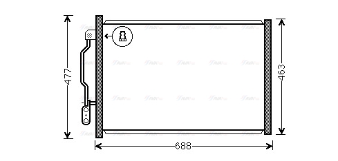 Конденсатор, кондиционер   MSA5605   AVA QUALITY COOLING