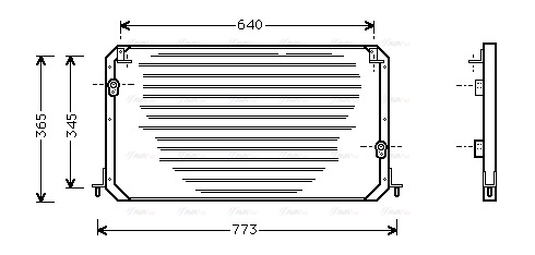 Конденсатор, кондиционер   TO5224   AVA QUALITY COOLING