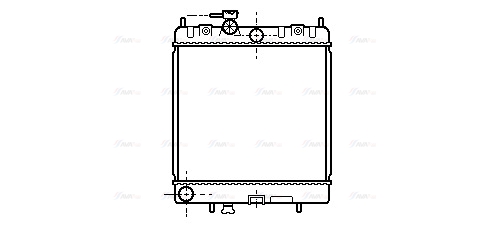 Радіатор, система охолодження двигуна   DN2128   AVA QUALITY COOLING