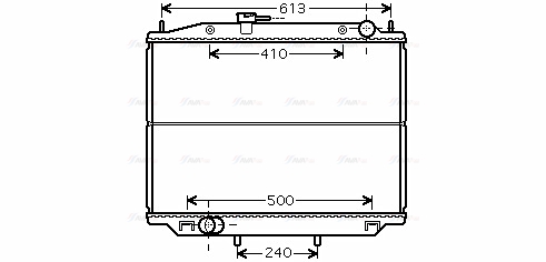 Радиатор, охлаждение двигателя   DN2265   AVA QUALITY COOLING