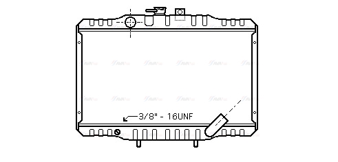 Радиатор, охлаждение двигателя   MTA2062   AVA QUALITY COOLING