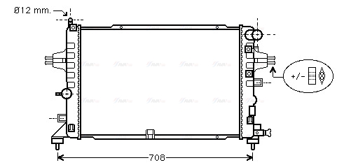 Радиатор, охлаждение двигателя   OLA2381   AVA QUALITY COOLING