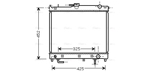 Радіатор, система охолодження двигуна   SZ2109   AVA QUALITY COOLING