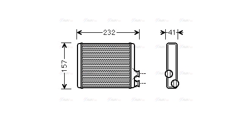 Теплообмінник, система опалення салону   CN6286   AVA QUALITY COOLING