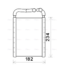 Теплообменник, отопление салона   HY6375   AVA QUALITY COOLING