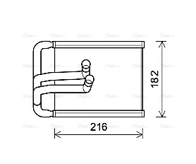 Теплообменник, отопление салона   HYA6254   AVA QUALITY COOLING