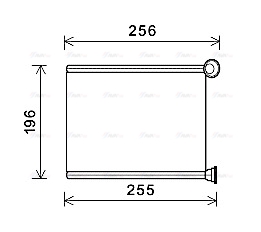 Теплообменник, отопление салона   PE6366   AVA QUALITY COOLING