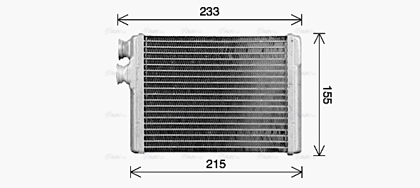 Теплообменник, отопление салона   PE6429   AVA QUALITY COOLING