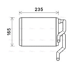 Теплообмінник, система опалення салону   SUA6111   AVA QUALITY COOLING