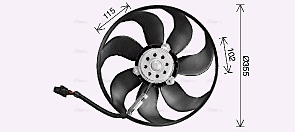 Вентилятор, система охолодження двигуна   AI7521   AVA QUALITY COOLING
