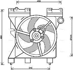 Вентилятор, система охолодження двигуна   CN7547   AVA QUALITY COOLING
