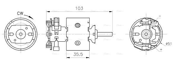 Вентилятор салона   MS8783   AVA QUALITY COOLING