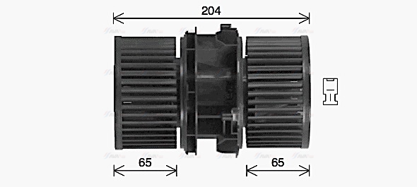 Вентилятор салона   RT8666   AVA QUALITY COOLING