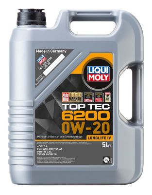 Моторное масло LIQUI MOLY Top Tec 6200 0W-20 5 л, 20789