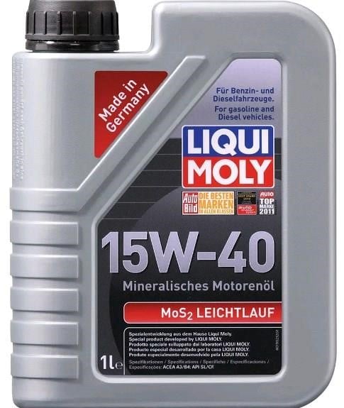 Моторна олива LIQUI MOLY MoS2 Leichtlauf 15W-40 1 л, 2570