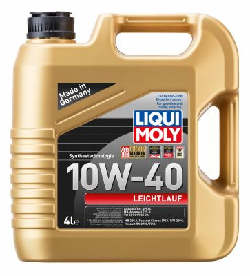 Моторное масло LIQUI MOLY Leichtlauf 10W-40 4 л, 9501