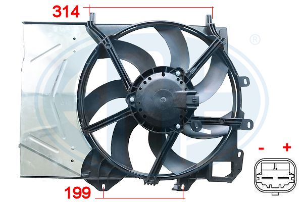 Вентилятор, система охолодження двигуна   352043   ERA