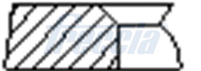 Комплект поршневих кілець   FR10-079300   FRECCIA