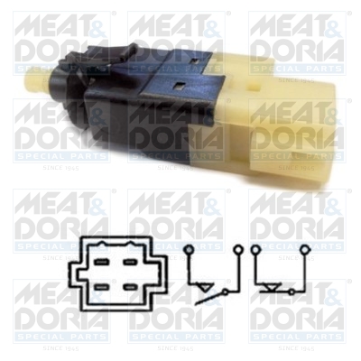 Выключатель фонаря сигнала торможения   35101   MEAT & DORIA