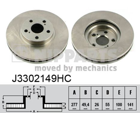 Тормозной диск   J3302149HC   NIPPARTS