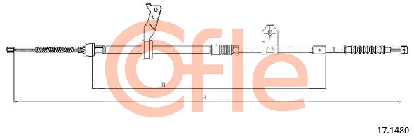 Тросовий привод, стоянкове гальмо   17.1480   COFLE