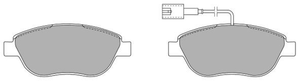 Комплект гальмівних накладок, дискове гальмо   FBP-1219   FREMAX