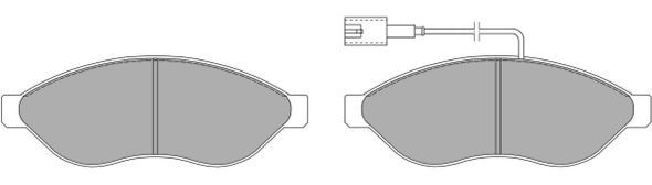 Комплект гальмівних накладок, дискове гальмо   FBP-1476   FREMAX