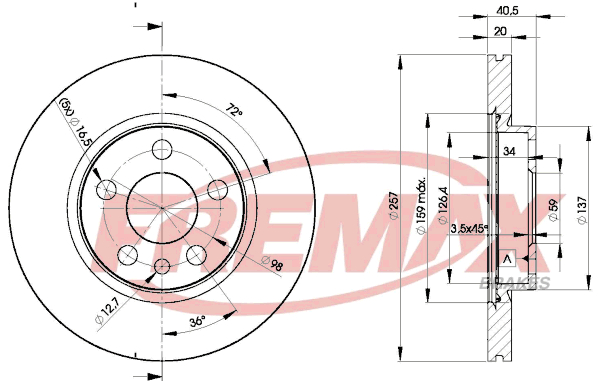 Тормозной диск   BD-4683   FREMAX