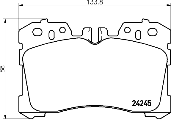 Комплект тормозных колодок, дисковый тормоз   8DB 355 006-661   HELLA PAGID